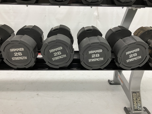 引取限定】HAMMER STRENGTH 12〜30kg 2kg単位 ダンベル ダンベルラック 