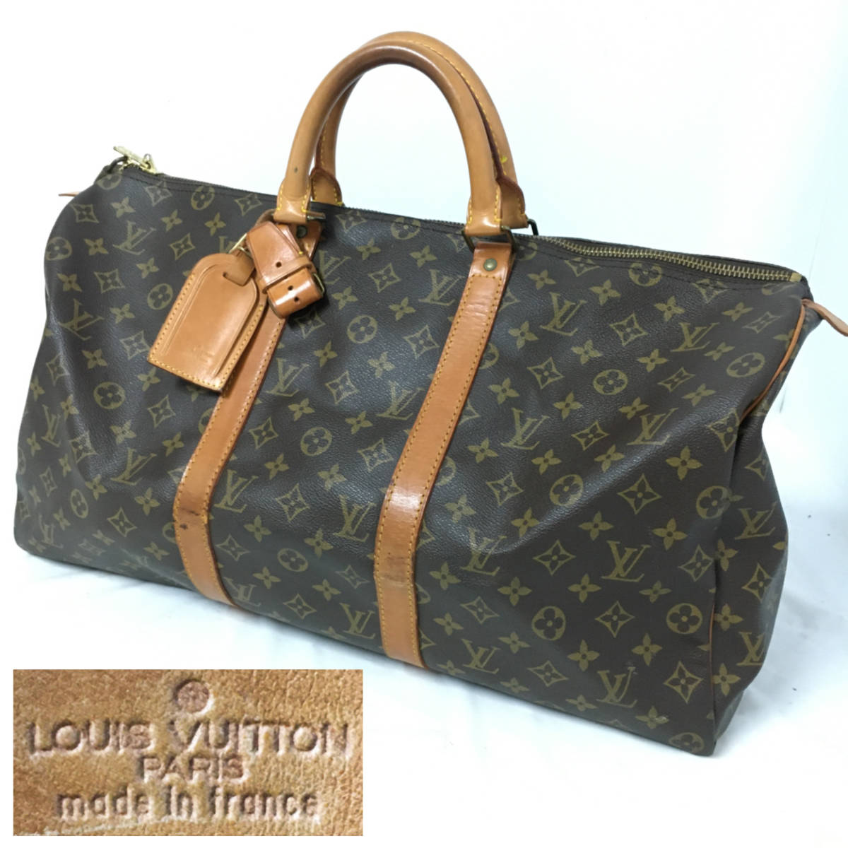ルイヴィトン モノグラム キーポル 50 ボストンバッグ SP0947 南京錠 MI6/22 LOUIS VUITTON ルイ ヴィトン モノグラム キーポル50 ボストン