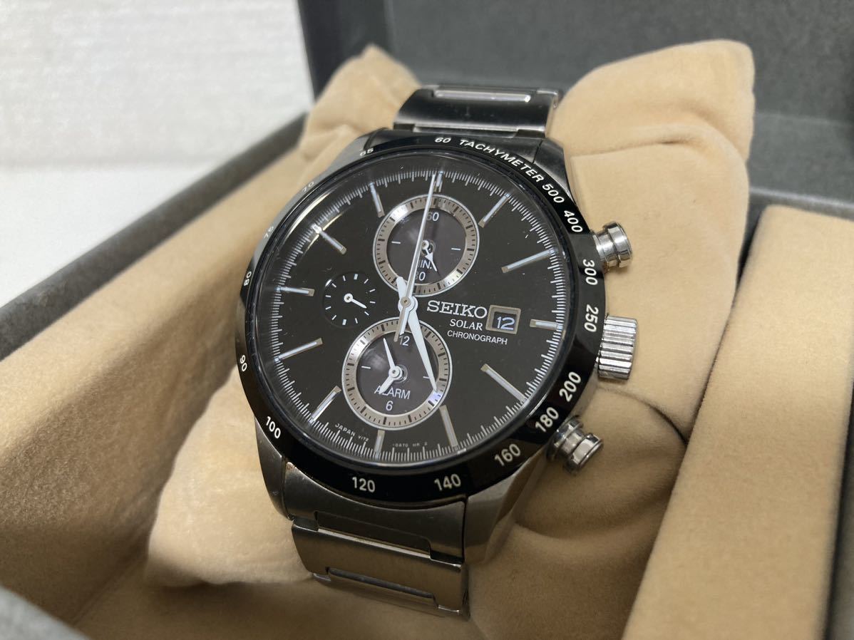 SEIKO セイコー ソーラークロノグラフ メンズ腕時計 SBPY119 V172-0AP0 