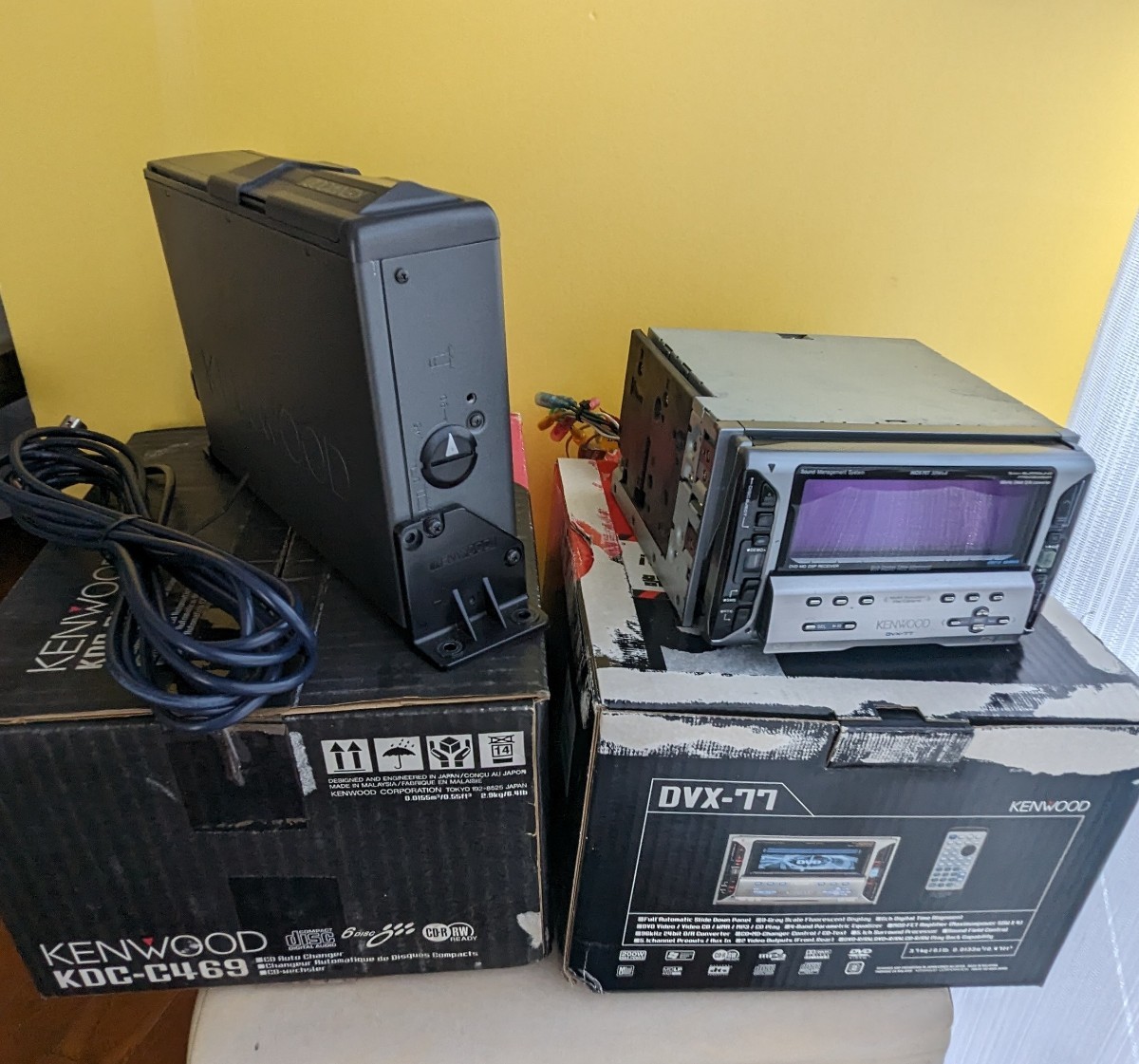 希少 当時物 ケンウッド CDMDDVDデッキ DVX-77 送料込 KENWOOD DVX-77 CDチェンジャー セット KENWOOD DVX-77 5.1ch 当時物