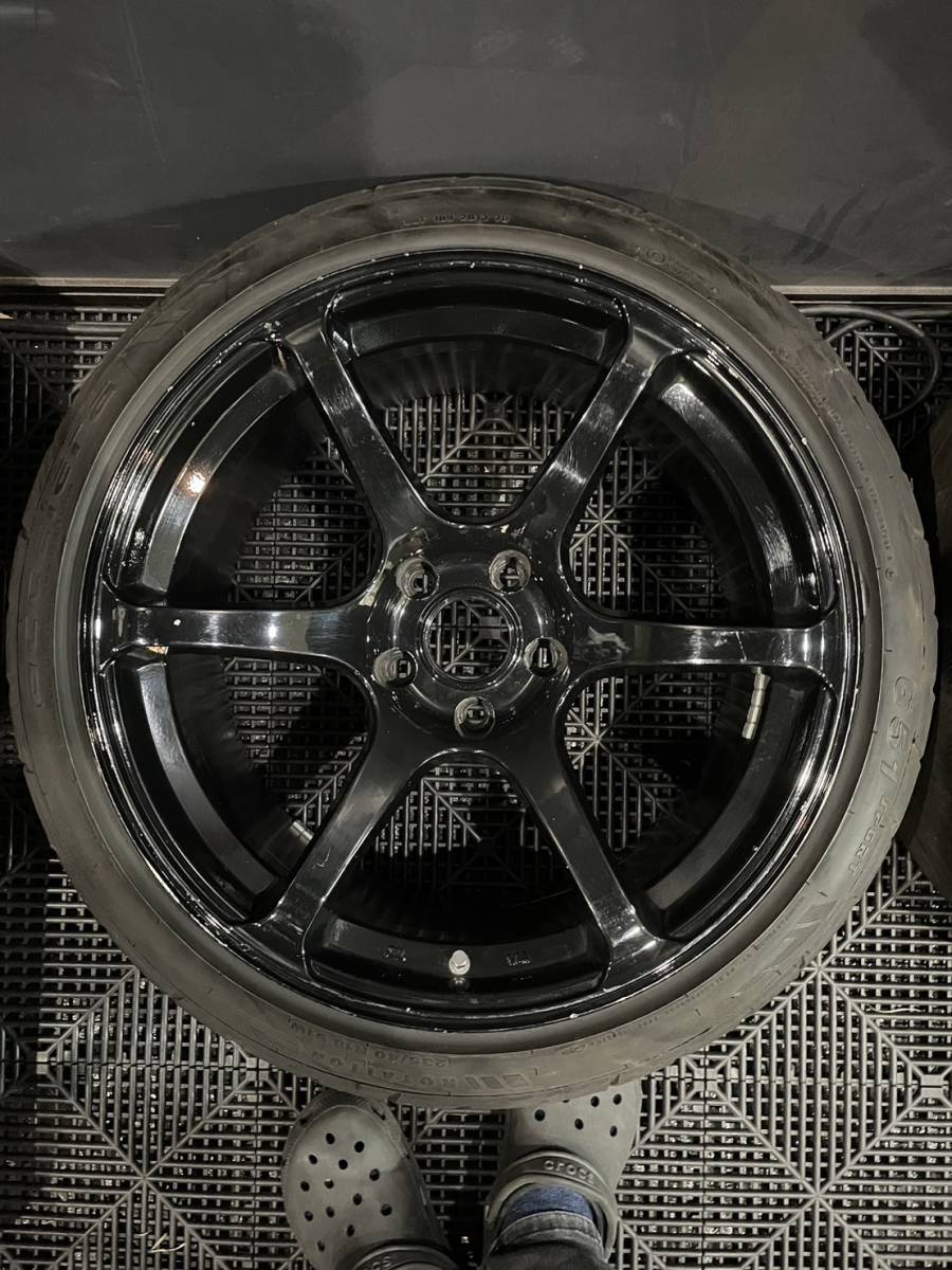 18インチホイール 9.5j+0 PCD114.3 5穴 2本 商品管理番号H014 バサラ 