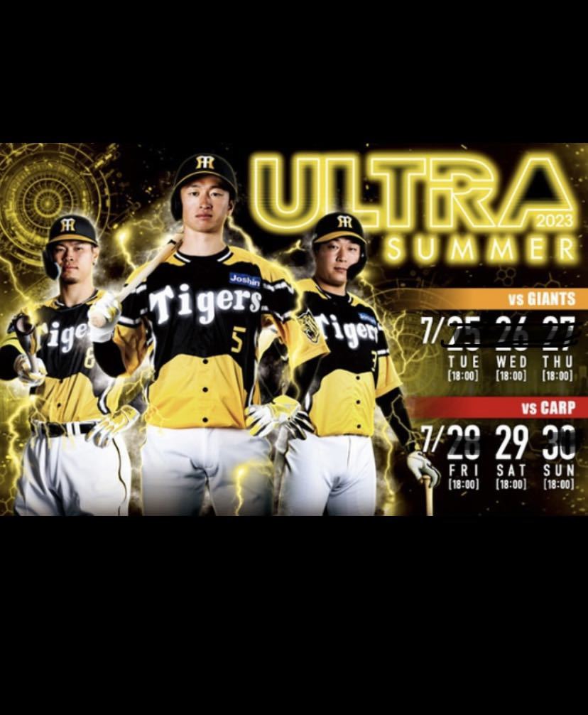 阪神タイガースvs広島カープ 7/29（土）ウル虎の夏！ライト指定席