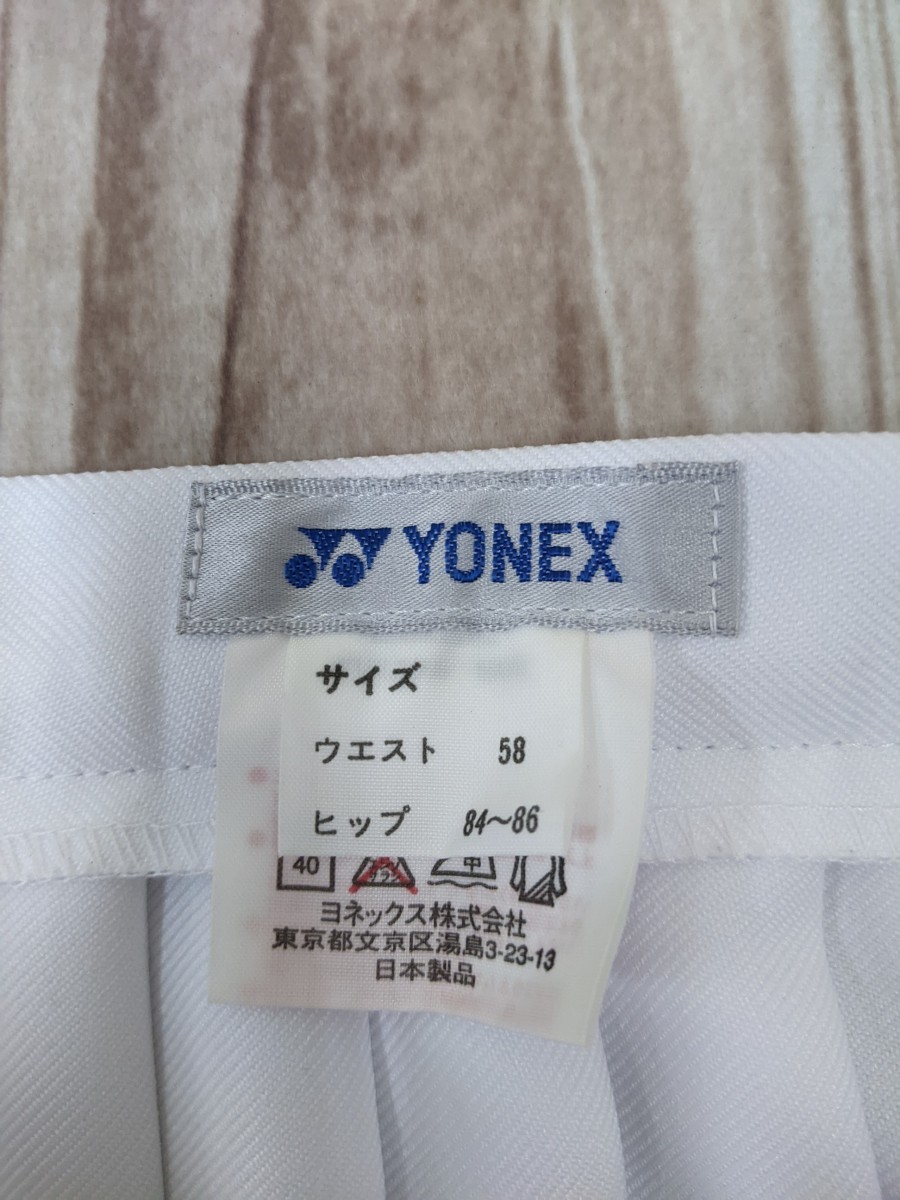 14 日本製 YONEX ヨネックス ロゴ スコート プリーツデザイン スカート