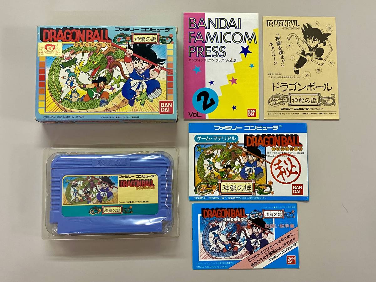 FC 美品 ドラゴンボール 神龍の謎 箱説付き 珍品 レア ファミコン 