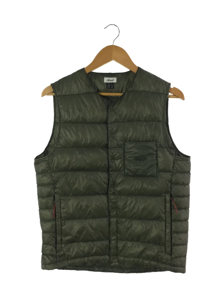 NANGA◆ダウンベスト/S/ナイロン/KHK/NAG-F20-VT001