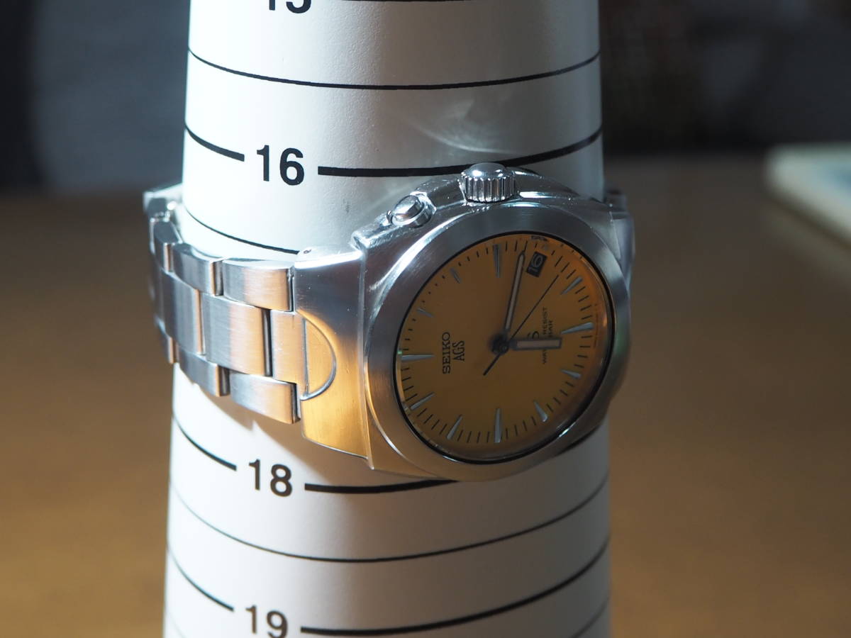 SEIKO セイコー SUS AGS 5M42-0E50 動作品 （イエロー） 【公式通販】