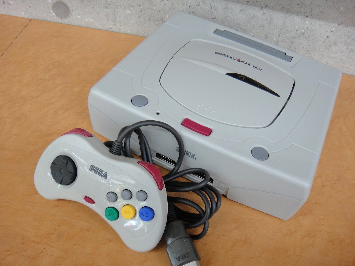 GA228 美品 SS セガサターン 本体 HST-3220 通電のみ確認