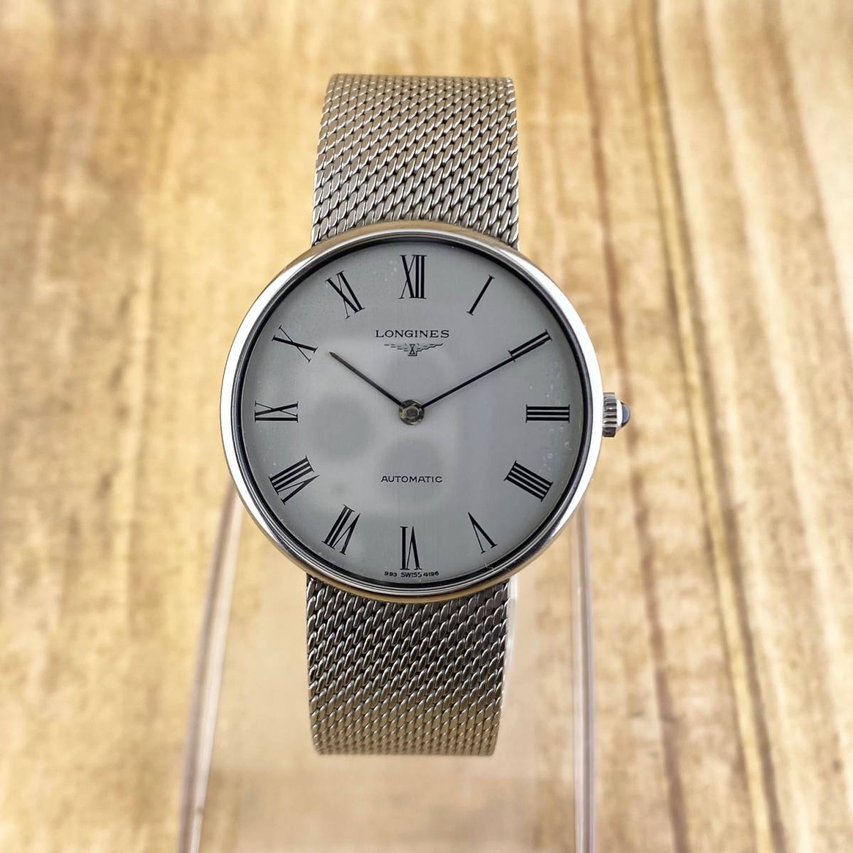 1円〜】LONGINES ロンジン 腕時計 メンズ AT 自動巻 シルバー文字盤 