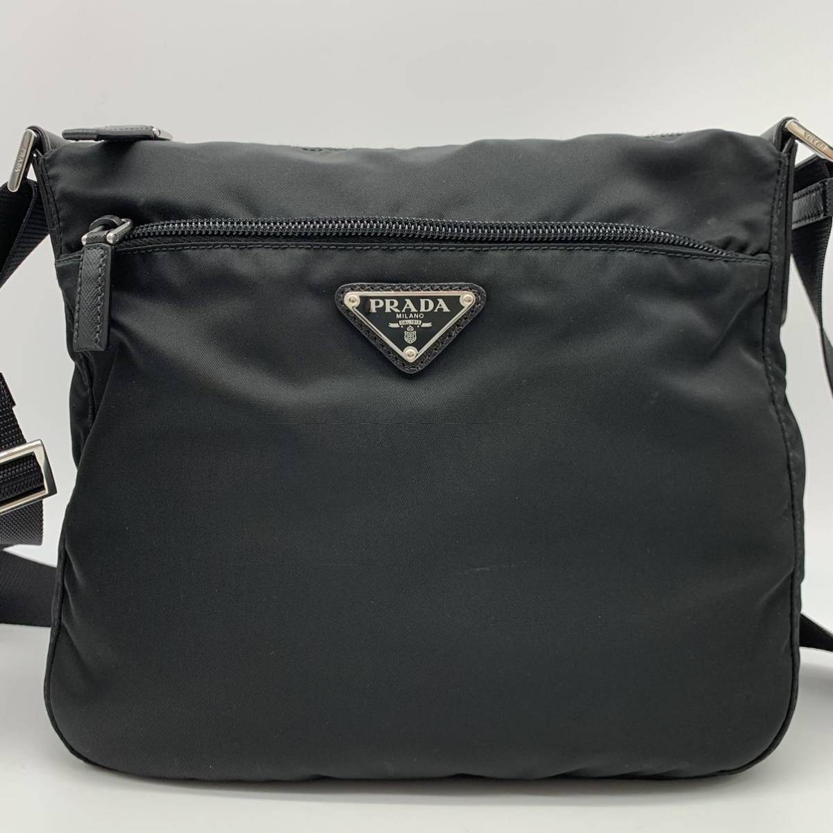 1円 現行モデル PRADA プラダ 1BC948 サフィアーノレザー ショルダー 