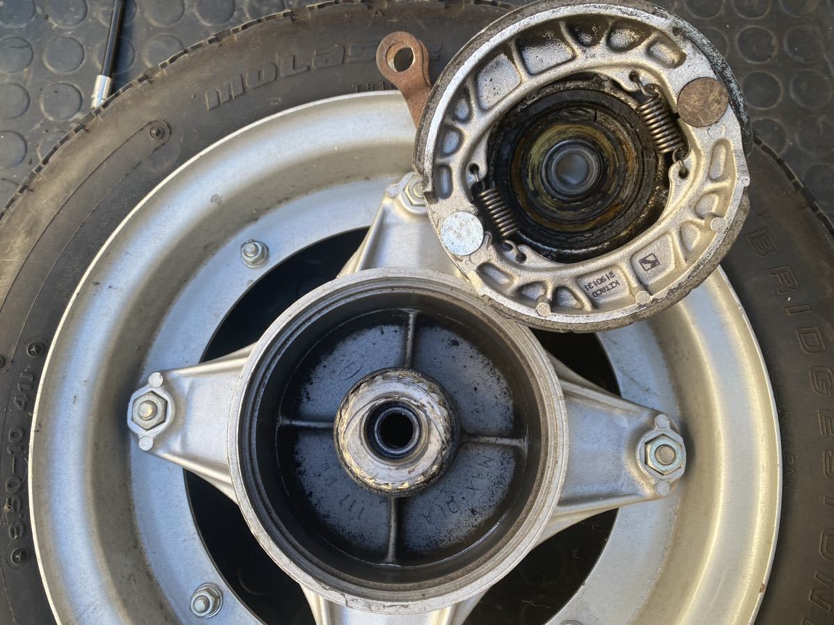 ダックス ST50 ST70 純正ホイールハブ ドラムカバー付き 当時物 DAX