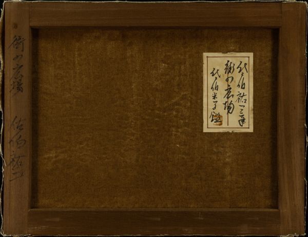 ○佐伯祐三○油絵 手描き《街の広場》表サイン 裏サイン 佐伯米子鑑定