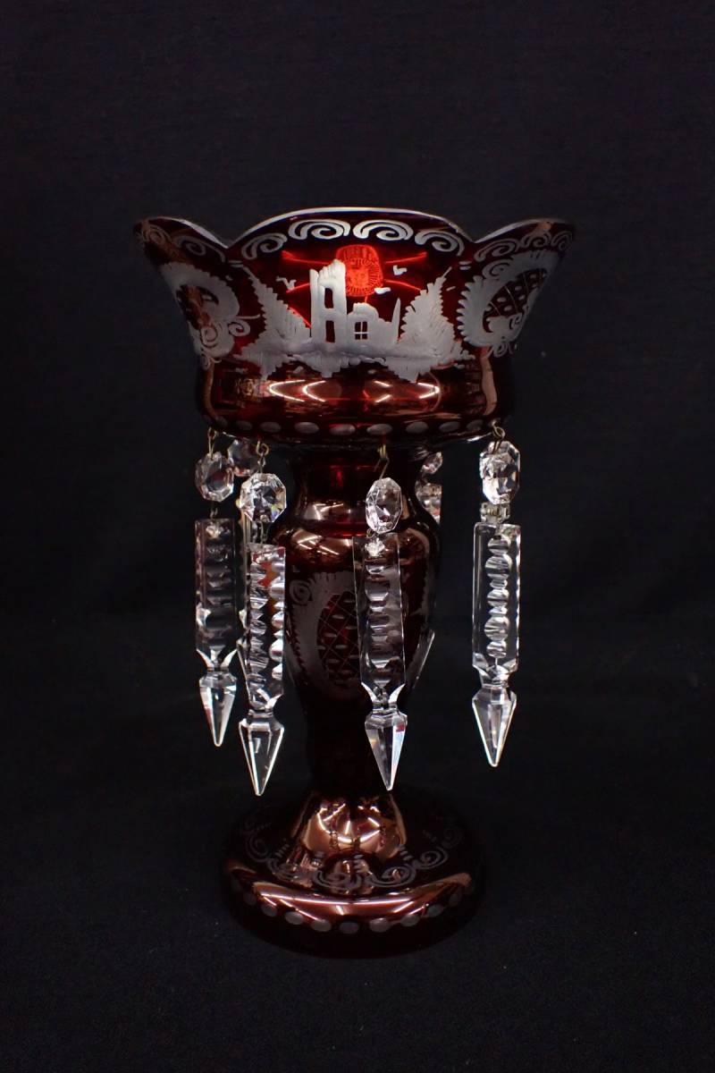 n777 Baccarat バカラ クリスタル コロンビーヌ ベース 花瓶 飾壷