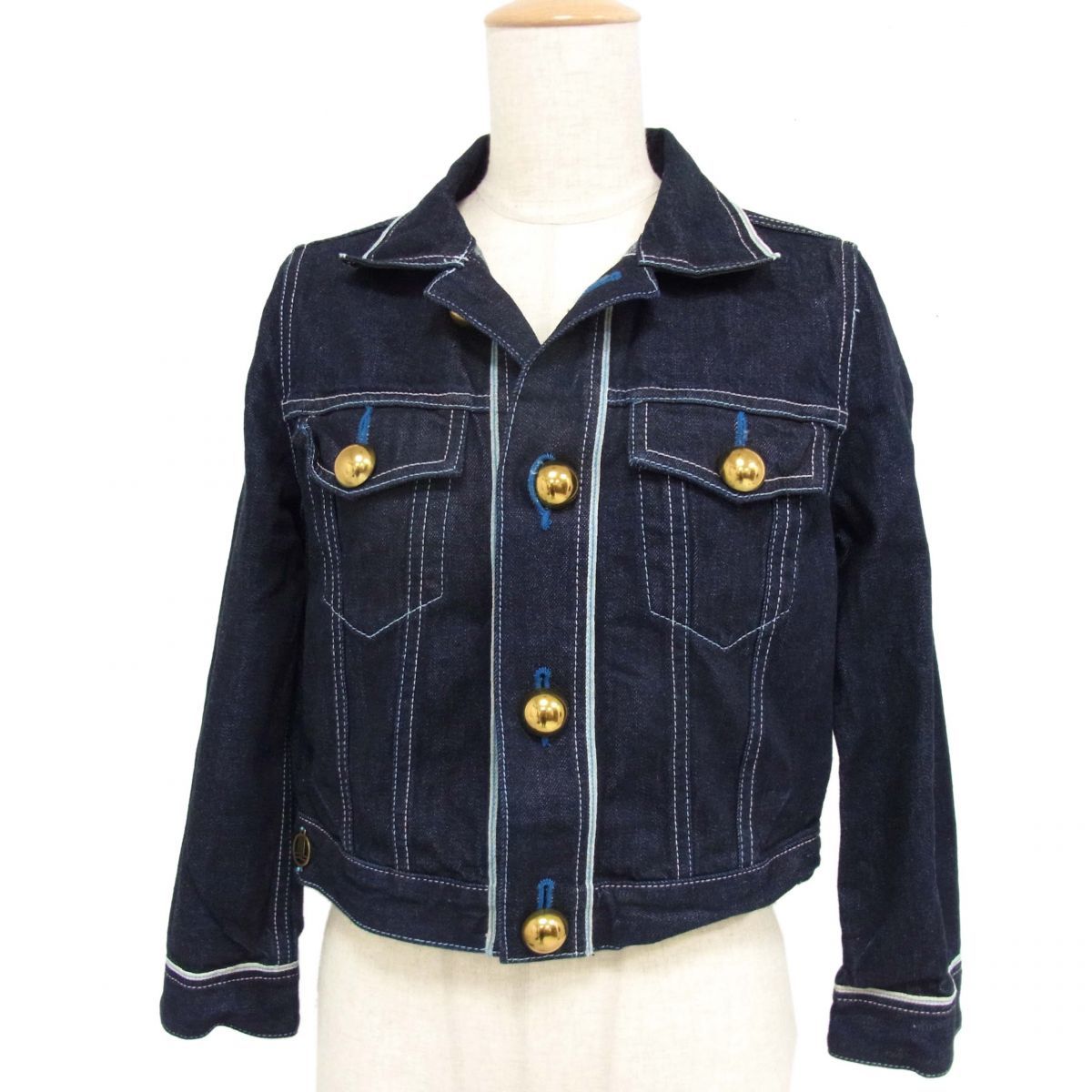 定価29，400円◇LANVIN en Bleu ランバンオンブルー ジージャン