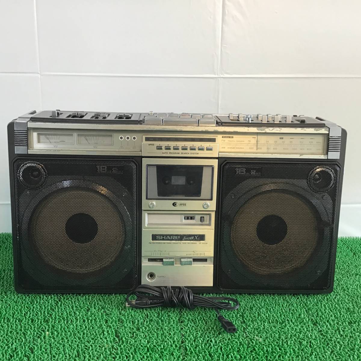☆SHARP☆GF-505SB 大型ステレオラジカセ the SEARCHER-XL 昭和レトロ