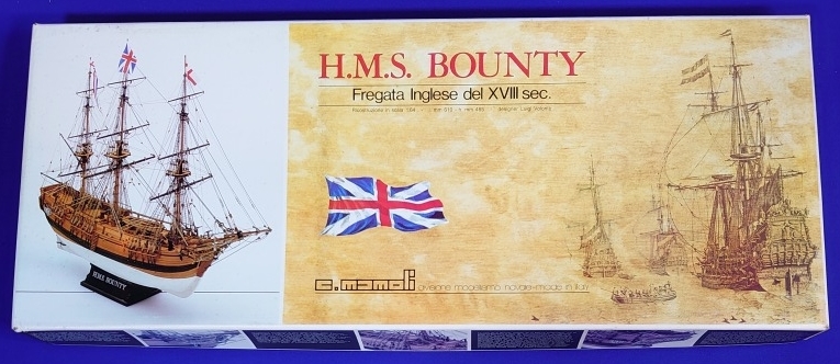 未組立品☆帆船模型 イタリー マモリ社製 MV-39 H.M.S.バウンティ 1/64