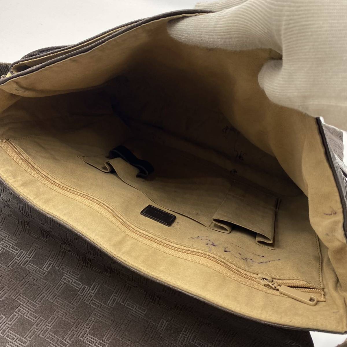 美品 ダンヒル D8 PVC×レザー 2WAYバッグ 保存袋 ギャラ付 正規品 楽天