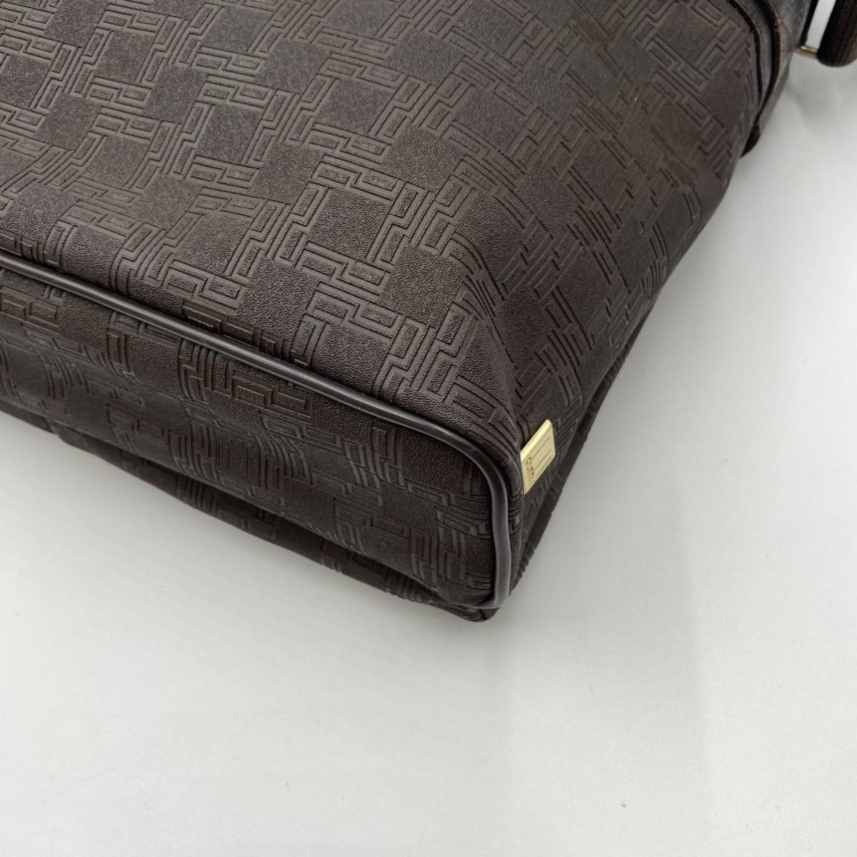 美品 ダンヒル D8 PVC×レザー 2WAYバッグ 保存袋 ギャラ付 正規品 楽天