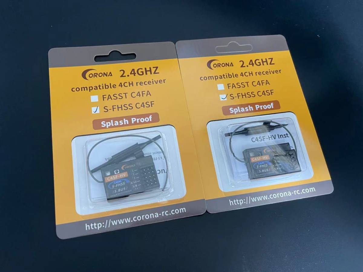 【夏セール　100個まで】 2個セット CORONA C4SF-HV 受信機 2.4G Futaba フタバ S-FHSS 互換 【3PV 4PL 3PV 4PV 4PM 4PX 7PX 対応】 @03