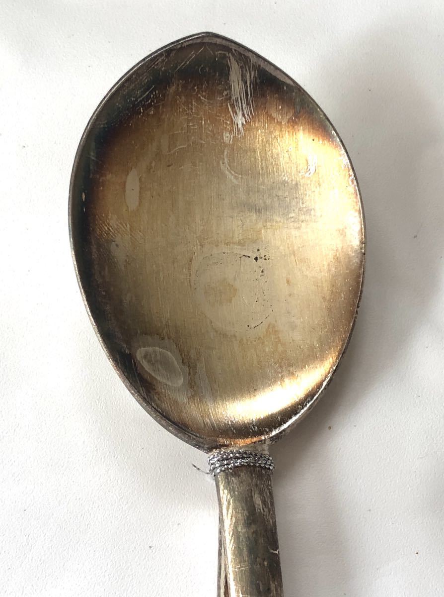 韓国銀製スジョセット シルバー999 シルバースプーン・箸 カトラリー