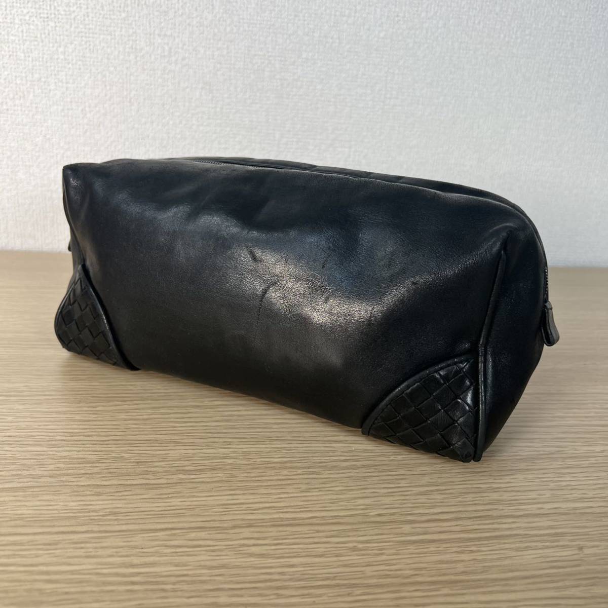 1円□美品□ボッテガヴェネタ□イントレチャート レザー ショルダー