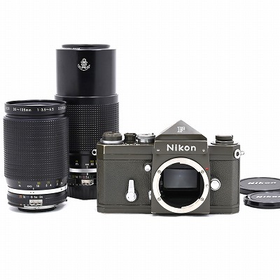 ≪並品≫ Nikon F アイレベル 海上自衛隊モデル + 35-135 F3.5-4.5 + 80-200 F4.5