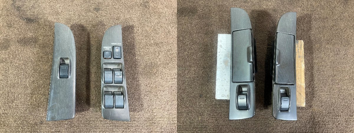 動作未確認中古品 トヨタ GX81 クレスタ 純正 パワーウインドウ スイッチ パネル ドア 4枚分 セット 80系 SX80 JZX81 MX83 LX80 YX80 等に