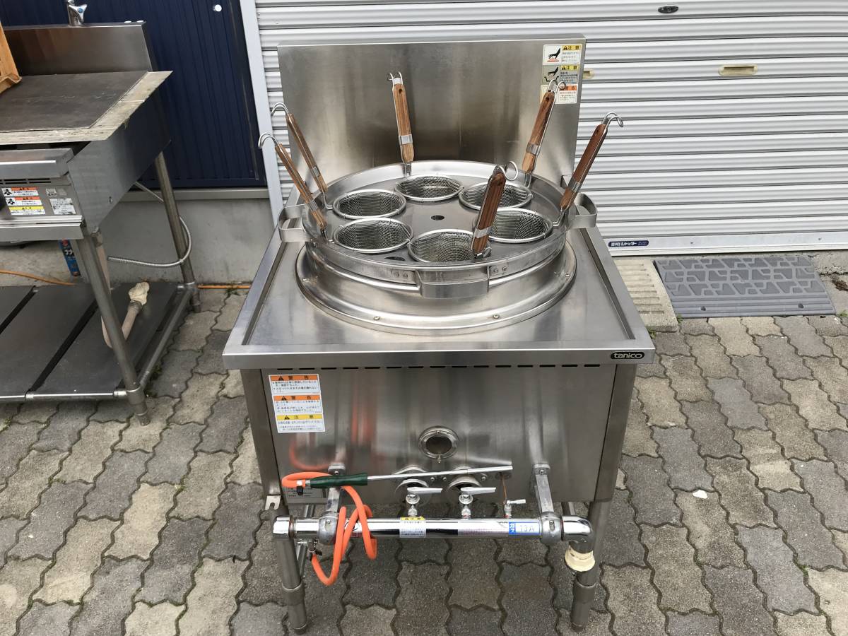 タニコー　ゆで麺機　TGU-65　都市ガス13A用　中古品