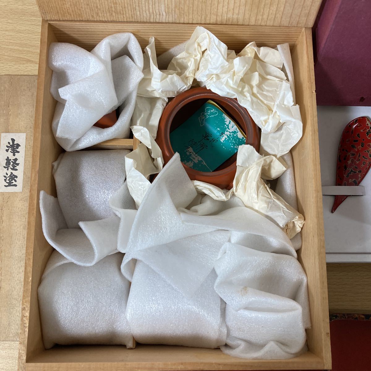 津軽塗 茶ひつ（茶碗は除きます） 合え