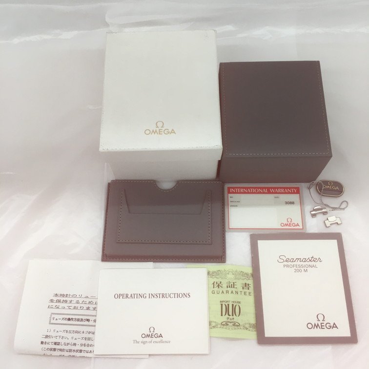 BGAS8063】OMEGA オメガ シーマスター 空箱 ギャラ・コマ2点付属