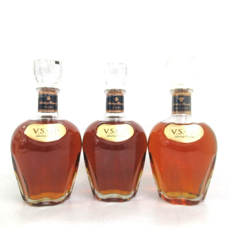 VSOP サントリー デキャンタ ブランデー 3本 3本セット 720ml ウイスキー サントリーブランデー 飲料・酒 セット 3本組 1円スタート V.S.O.P brandy ブランデー,その他