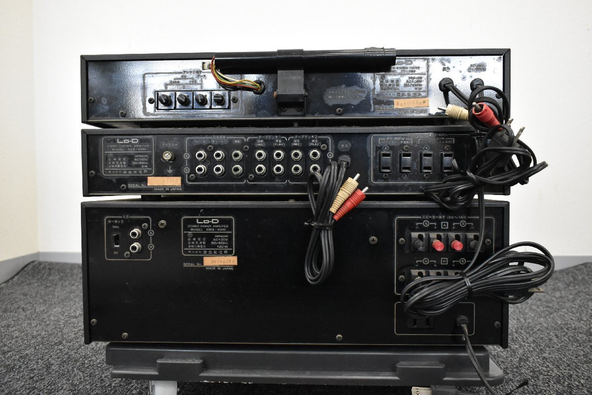 Σ6272 現状品 Lo-D ローディ パワーアンプ HMA-6500 プリアンプ HCA