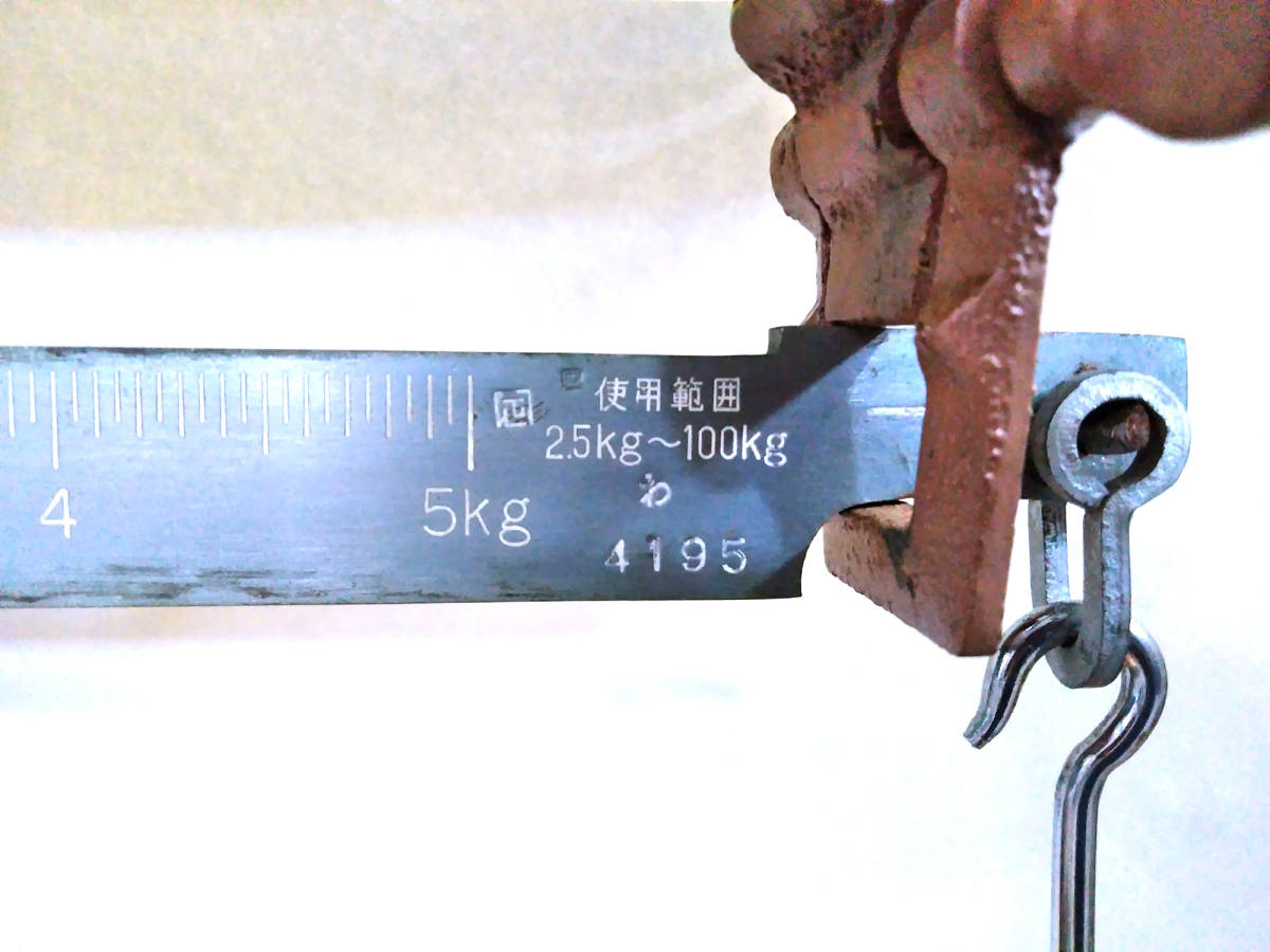 井内：台はかり IUCHI SCALE◇2.5kg～100kg☆動作品
