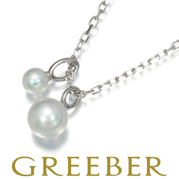 ミキモト ネックレス アコヤ真珠 パール 3.8mm/5.6mm K18WG BLJ