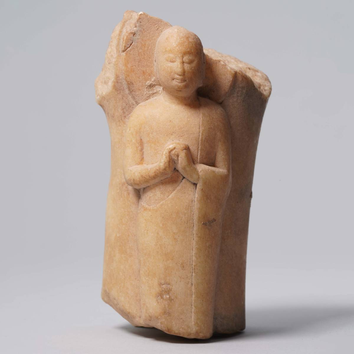 中国美術 仏教美術 石仏 大理石 石彫刻 仏像 時代物 YA2370725