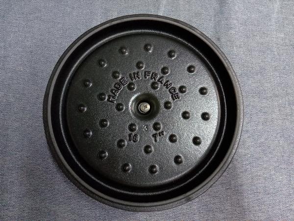 ストウブ ピコココット ラウンド チェリー 18cm 1.7L 両手鍋(■22-02-14)