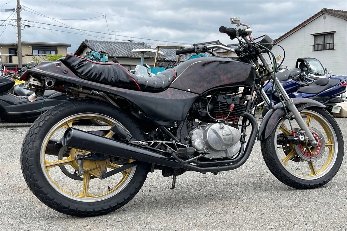 【数量限定，本物保証】 GPZ250 売り切り！１円スタート！EX250C！カスタム！キャブ車！クランキング確認済！レストアベース！検）Z250FT 全国配送可能！福岡佐賀