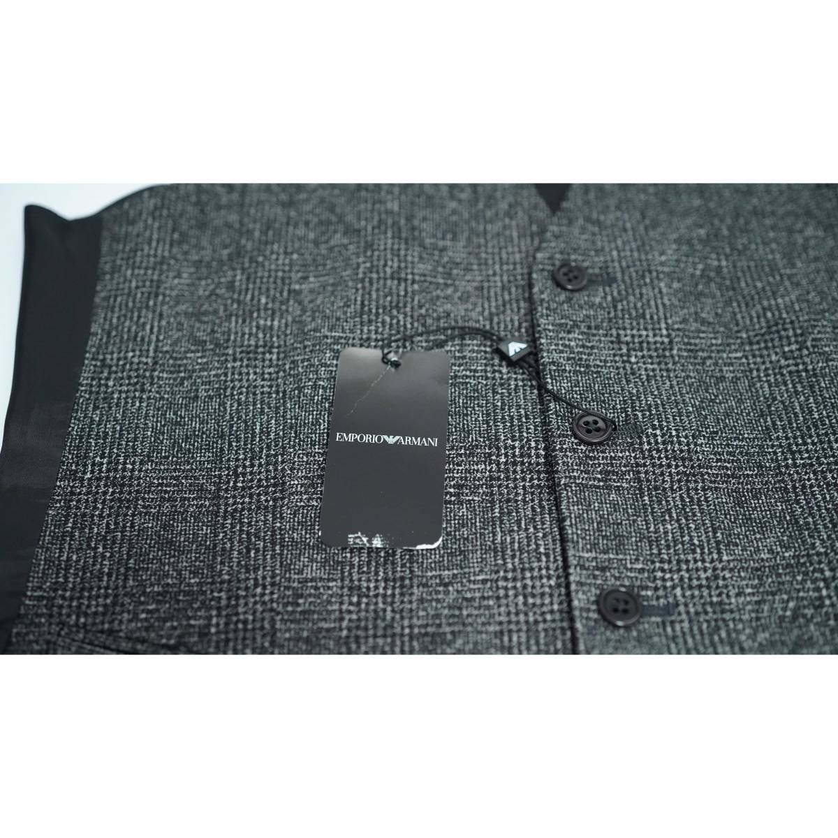 オシャレなチェック柄 EMPORIO ARMANI ベスト エンポリオアルマーニ 50