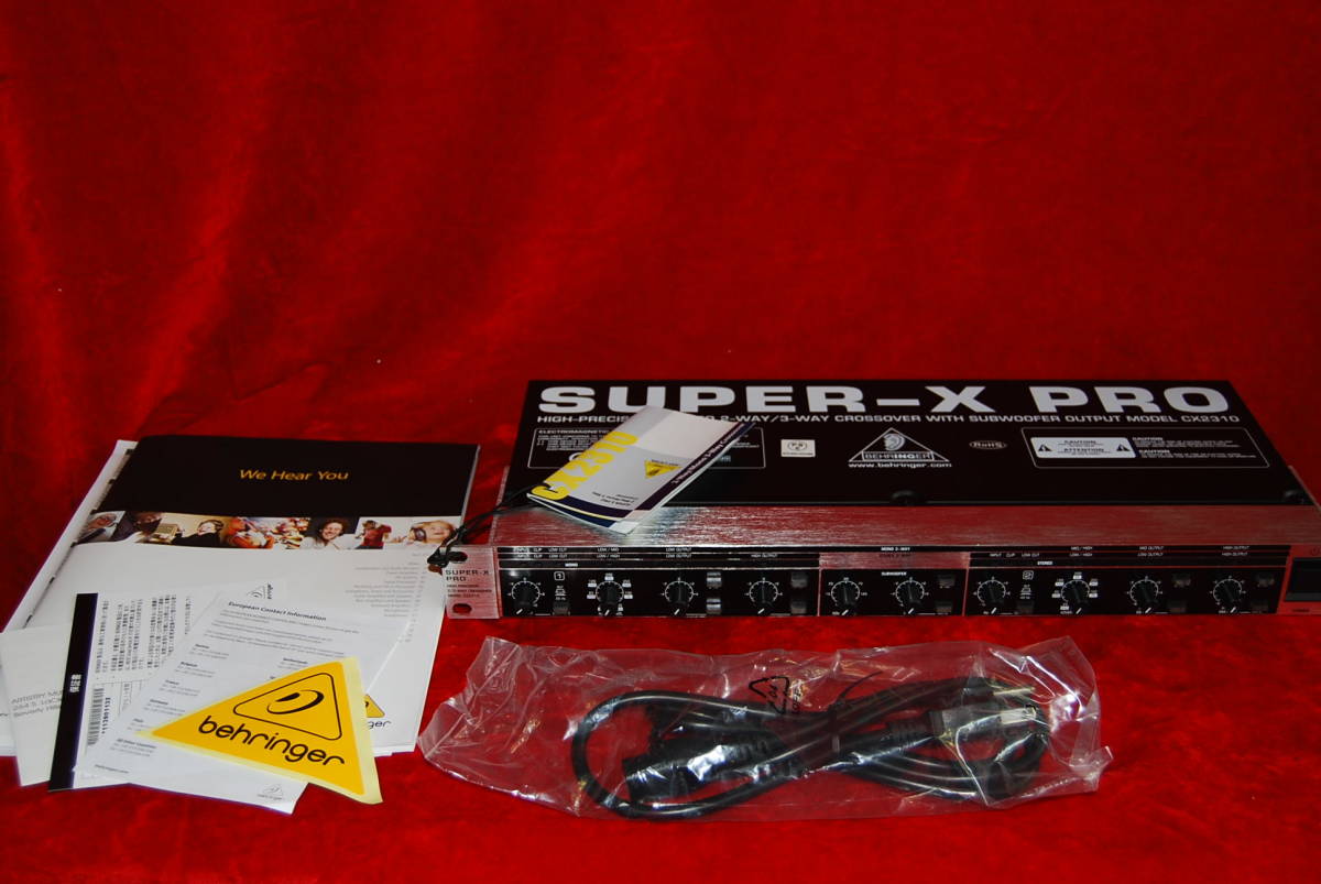 ベリンガー SUPER-X PRO CX2310チャンネルデバイダー（管理NO.497 