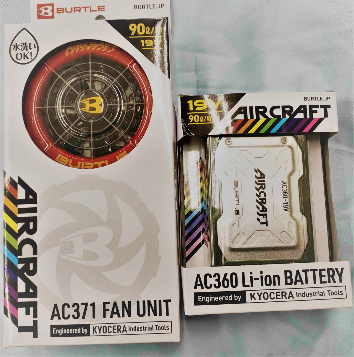 バートル AC360＆AC371 空調服 バッテリー＆カラーファンセット 2023SS