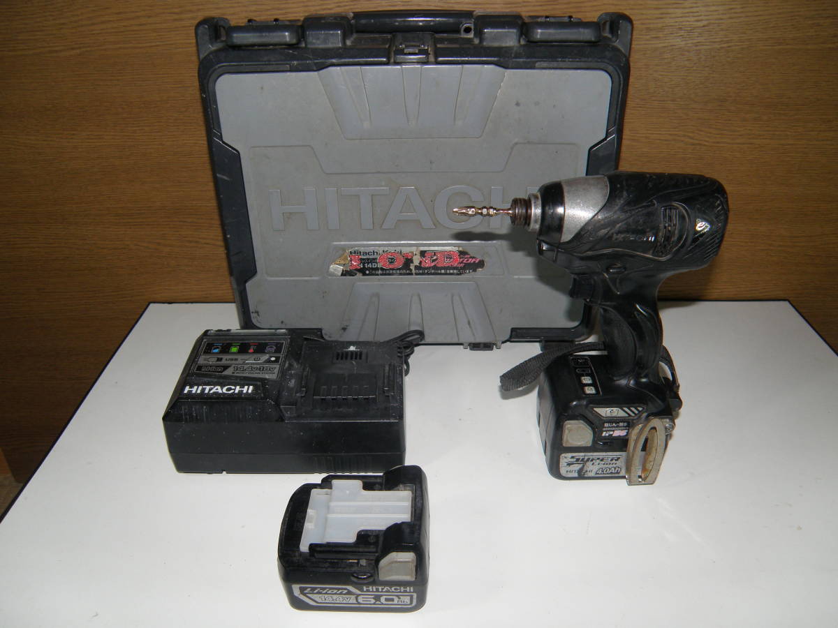 日立　コードレス　インパクトドライバー　WH14DBAL2　1円スタート