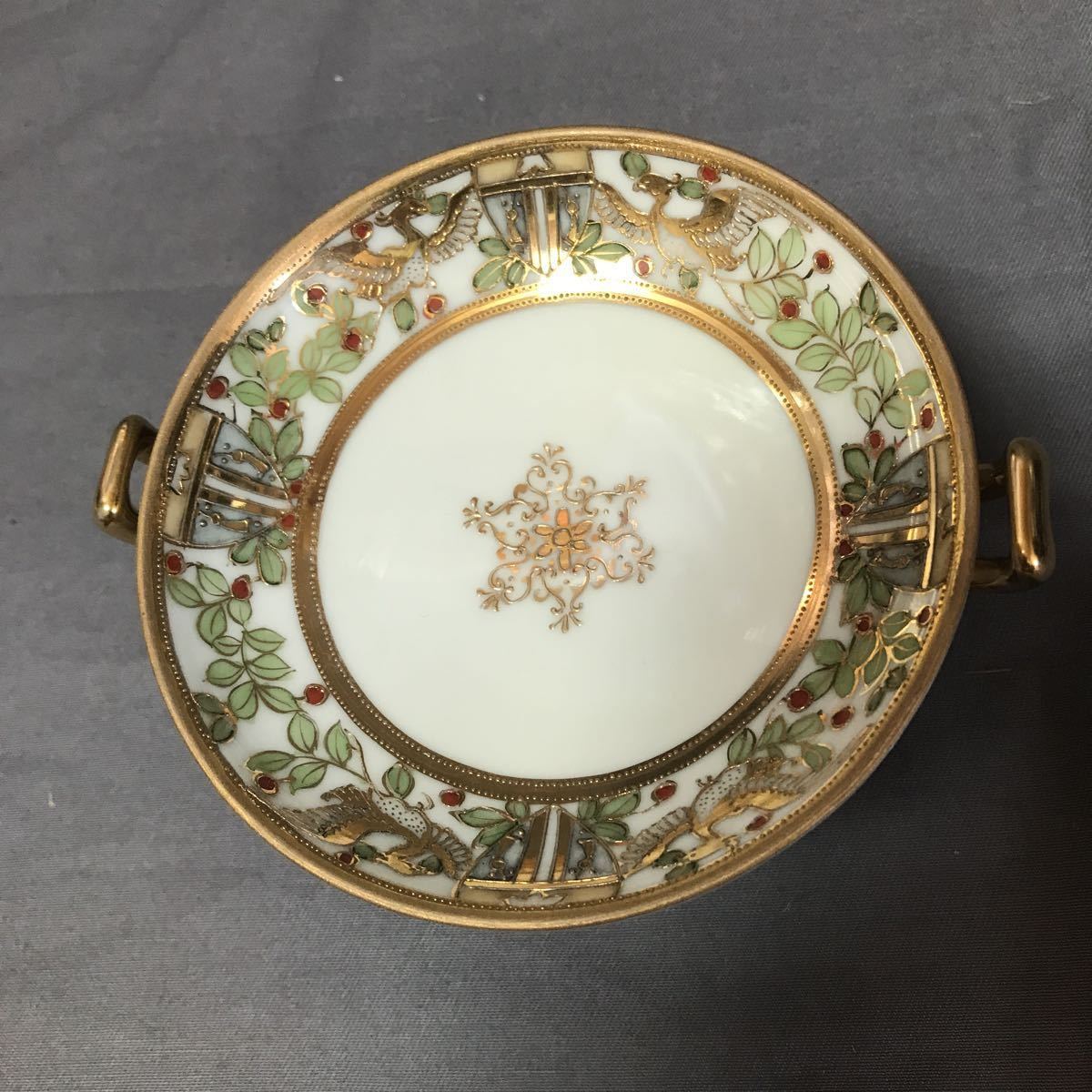 オールドノリタケ コンポート 金彩 | アンティーク GM ANTIQUES 花柄 