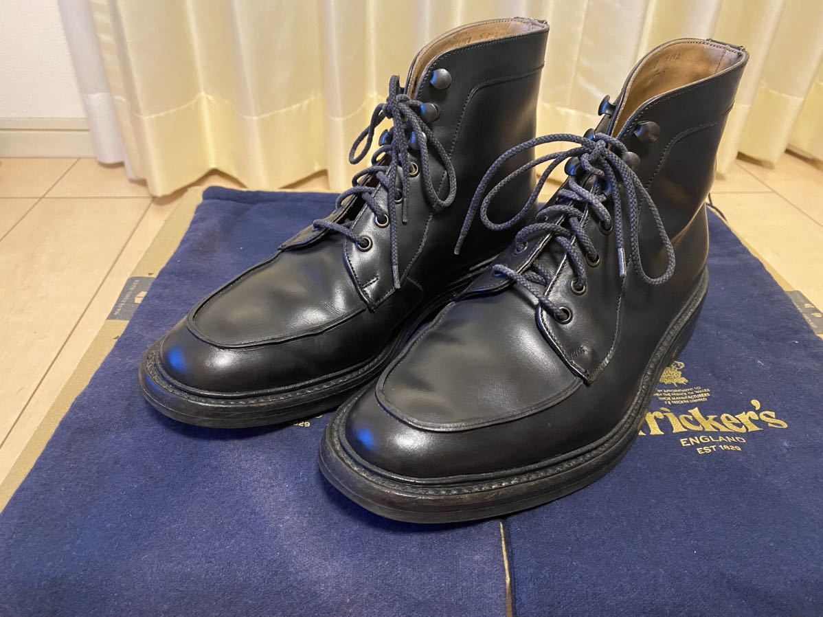Trickers トリッカーズ ジャックコレクション ブーツ BOOTS サイズ7 1/2 ブラック