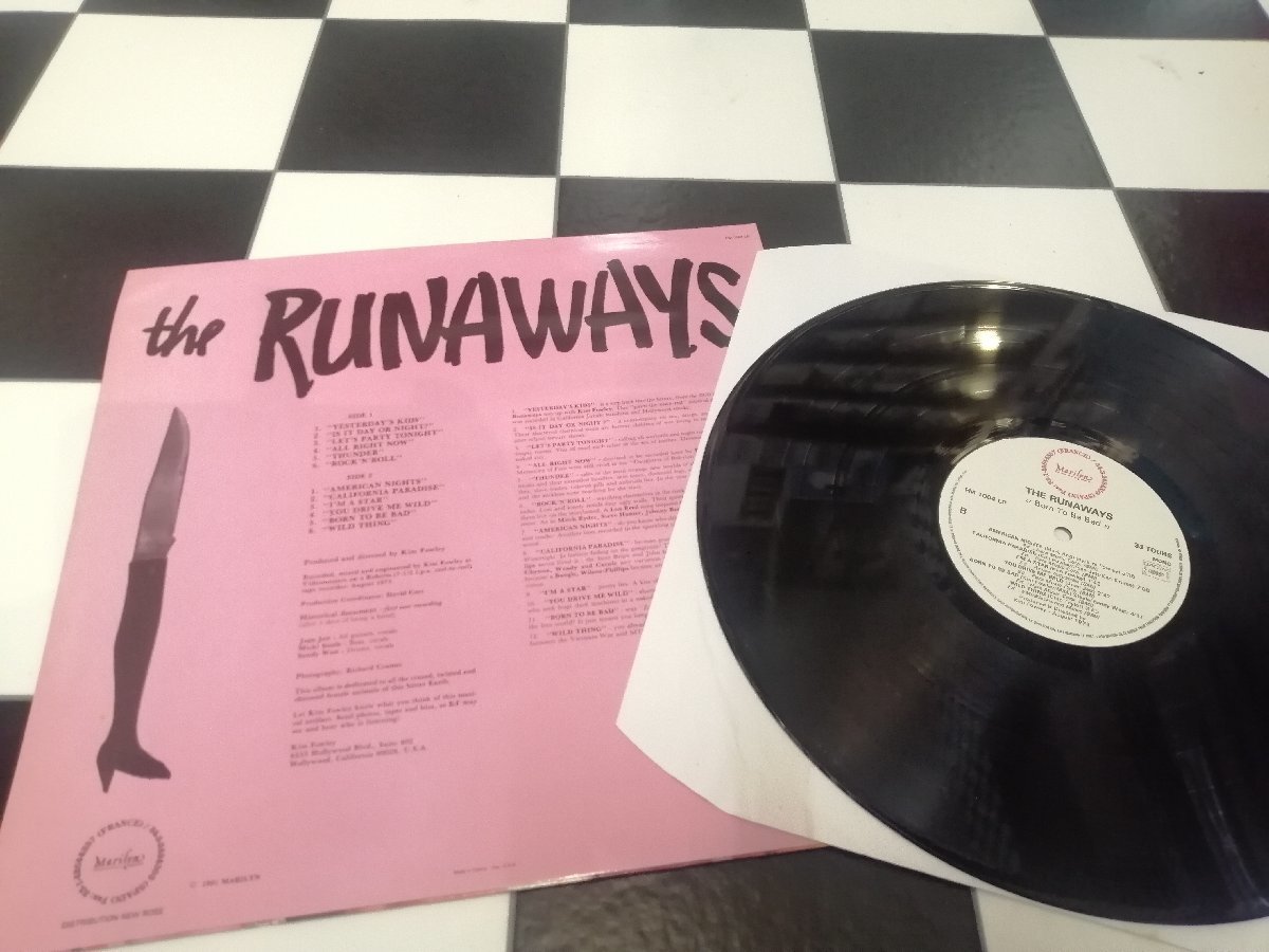 ☆ *希少アナログ* ランナウェイズ Runaways / born to be bad 初期 
