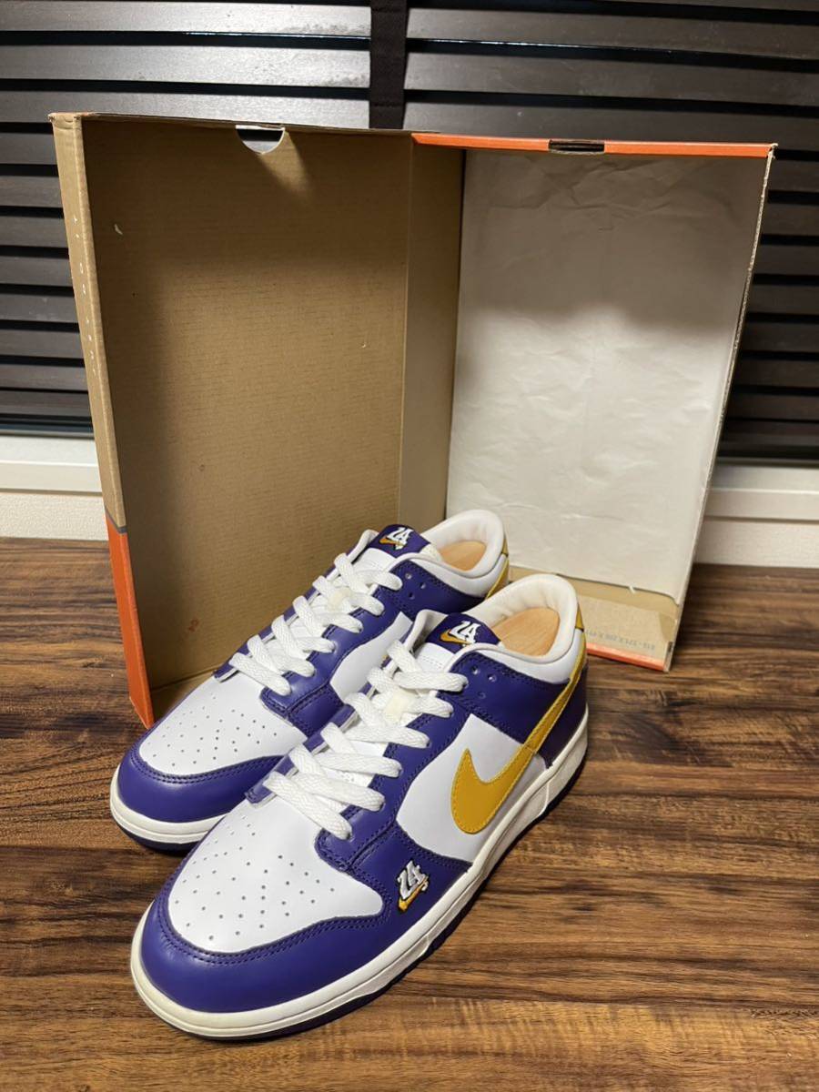 海外限定 デッドストック Nike Dunk Low LA Lakers Los Angeles 2004 