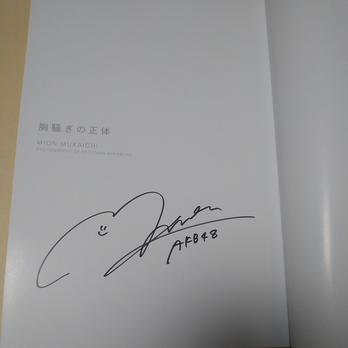 直筆サイン入り+特典ポストカード付 向井地美音 ファースト写真集 