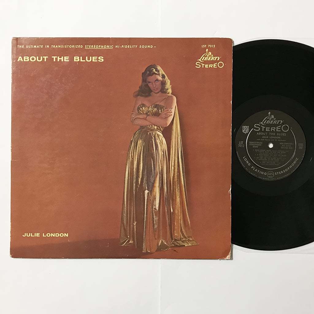 稀少USプロモAbout The Blues Julie Londonレコード US ORIG LP□Julie London□About The Blues□Liberty 黒ラベル