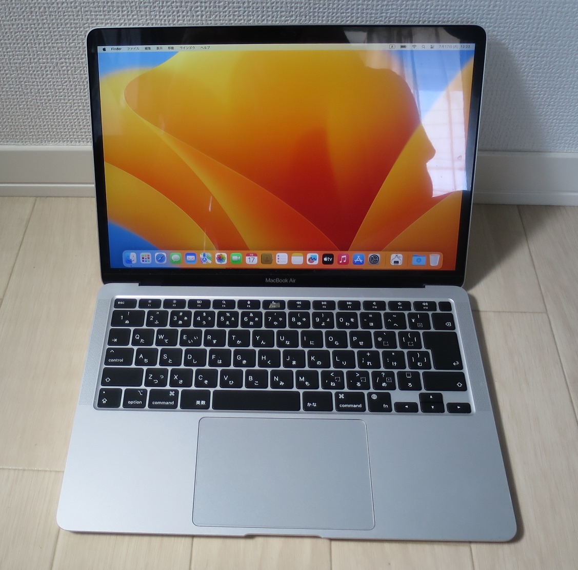 2024年05月まで apple care plus MacBook Air シルバー M1 13インチ 8GB 500GB 美品