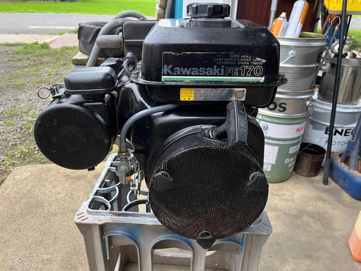 カワサキ製 EF170 最大5.6馬力 ４サイクル ガソリンエンジン 中古品