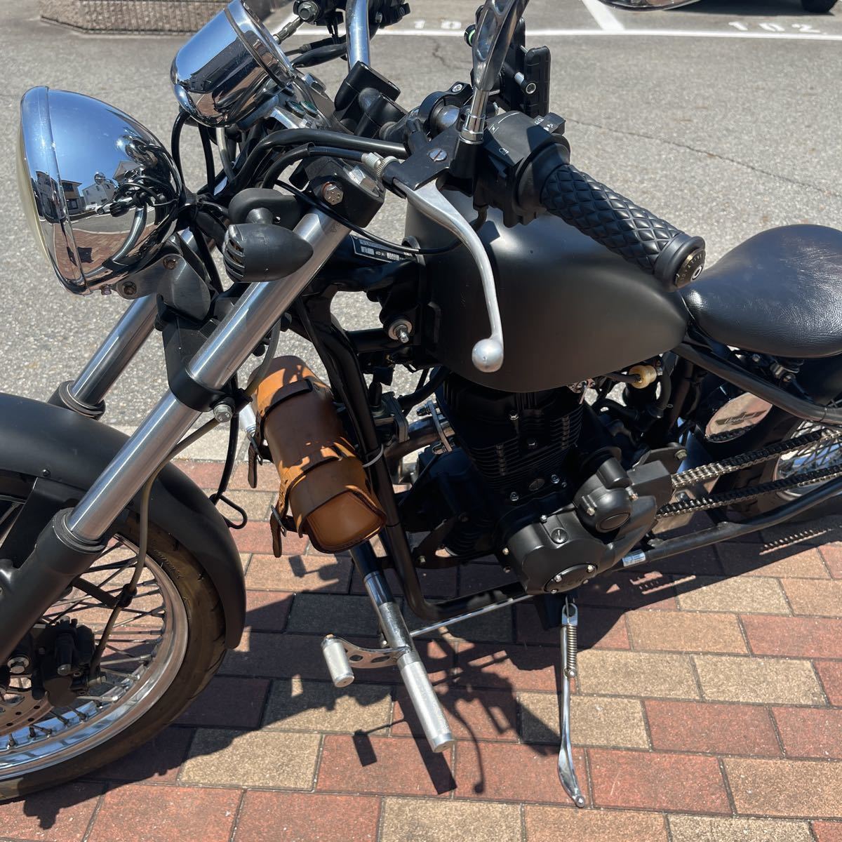 ヘイスト250 マフラー、ウィンカーカスタム バッテリー容量大交換