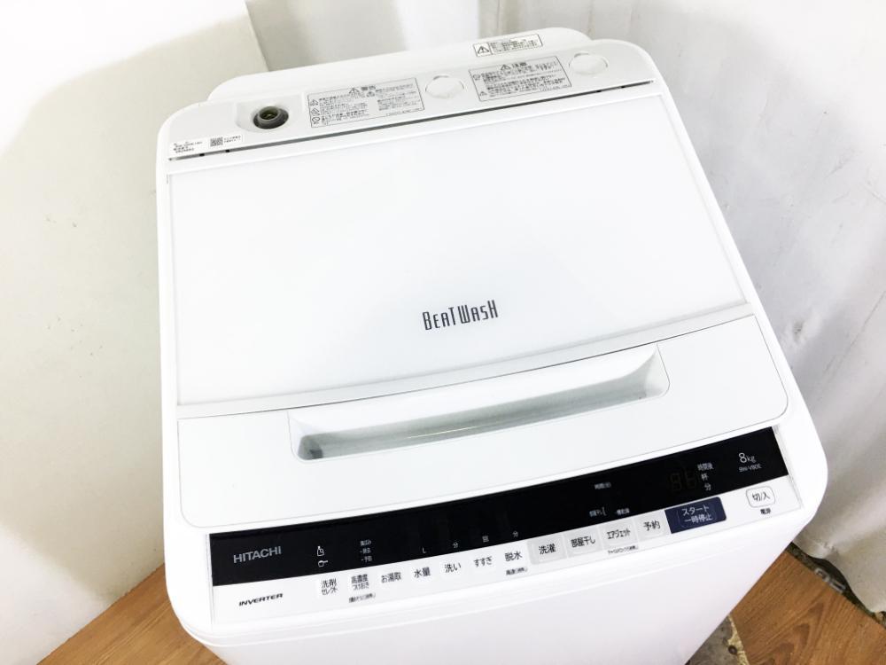 ☆送料無料☆2020年製☆極上超美品 中古☆日立 8㎏ ビートウォッシュ